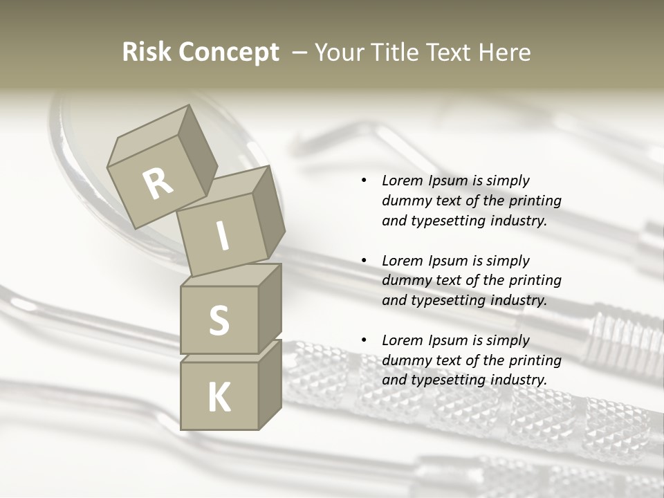 Dentistry Background White PowerPoint Template