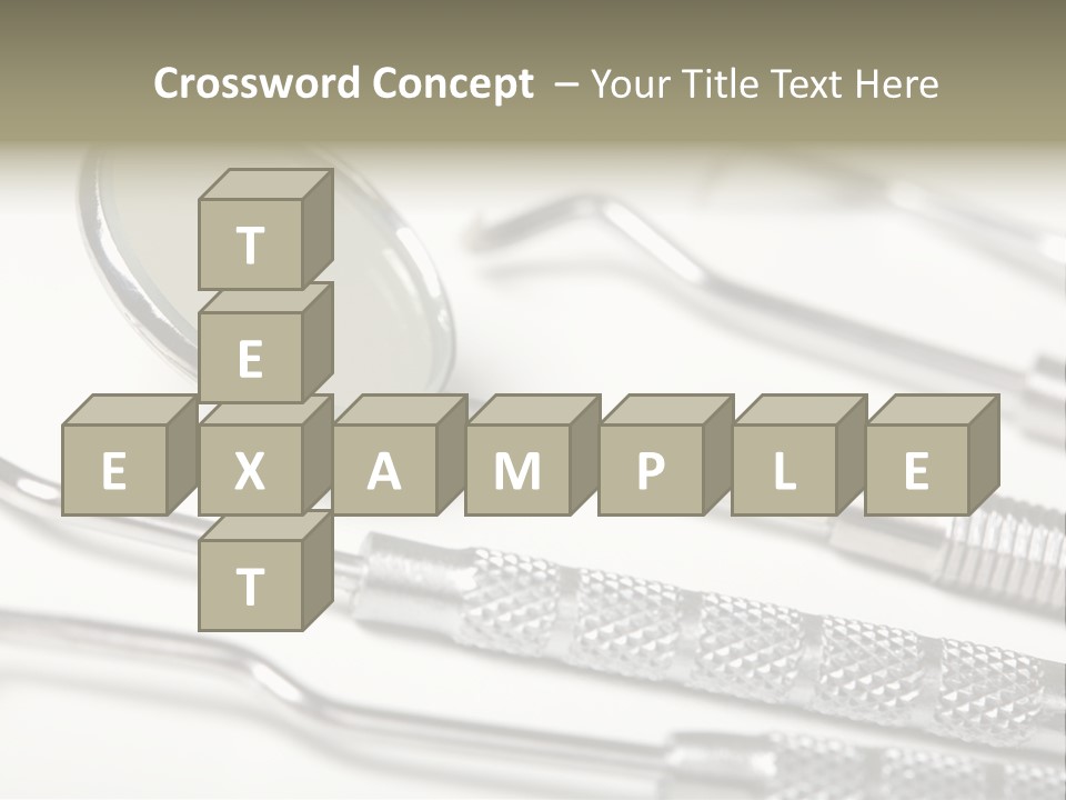 Dentistry Background White PowerPoint Template