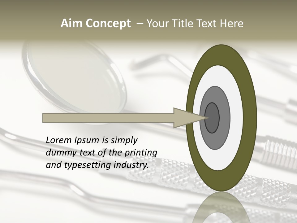 Dentistry Background White PowerPoint Template