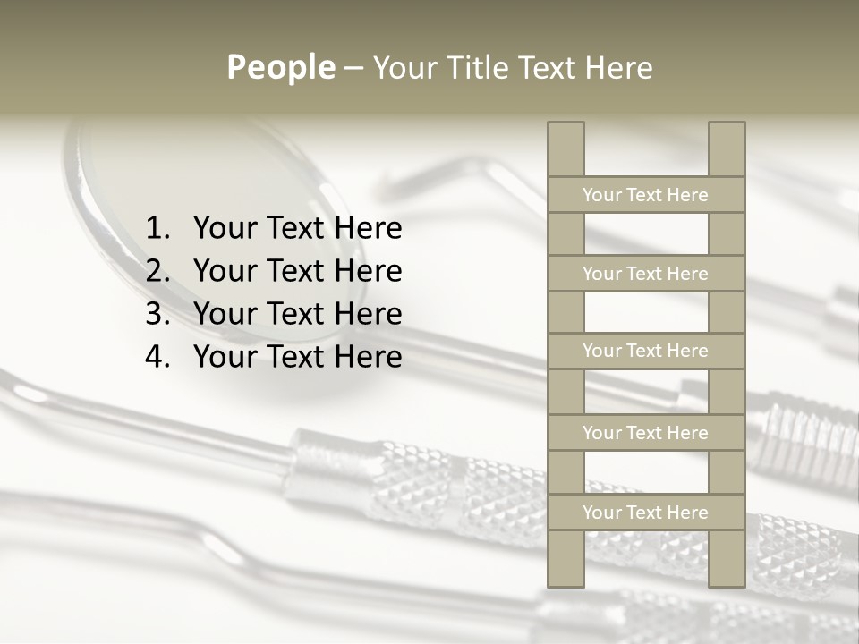 Dentistry Background White PowerPoint Template