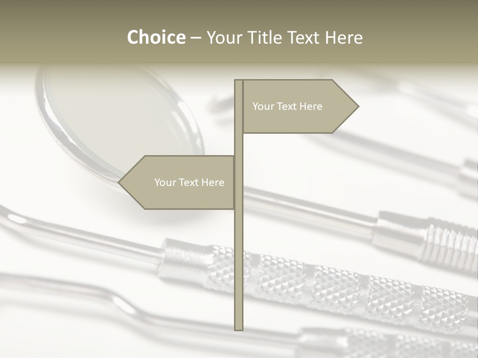 Dentistry Background White PowerPoint Template