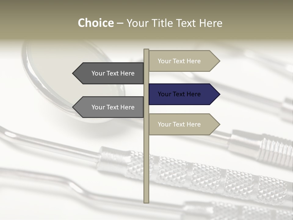 Dentistry Background White PowerPoint Template