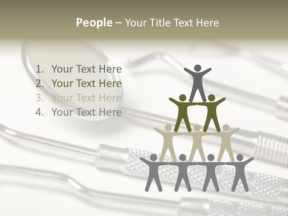 Dentistry Background White PowerPoint Template