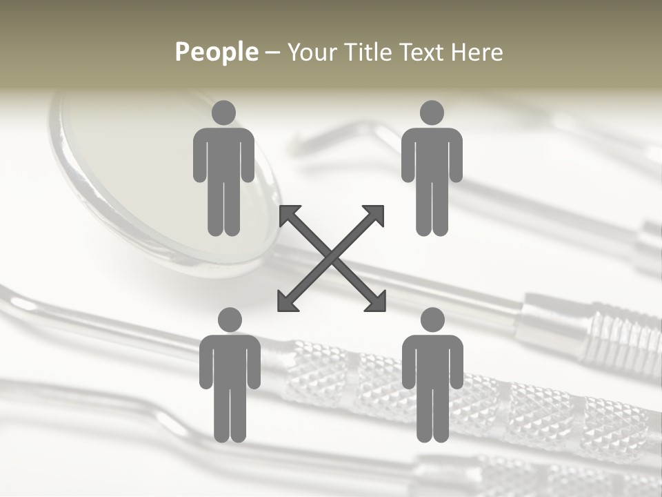 Dentistry Background White PowerPoint Template