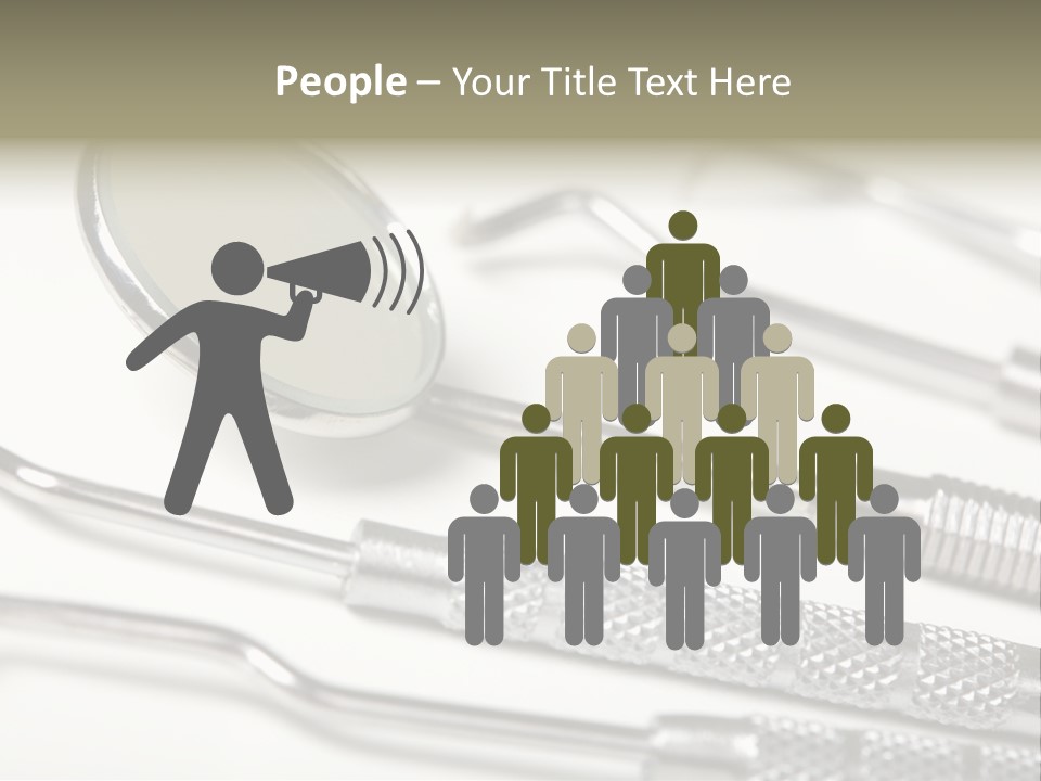 Dentistry Background White PowerPoint Template