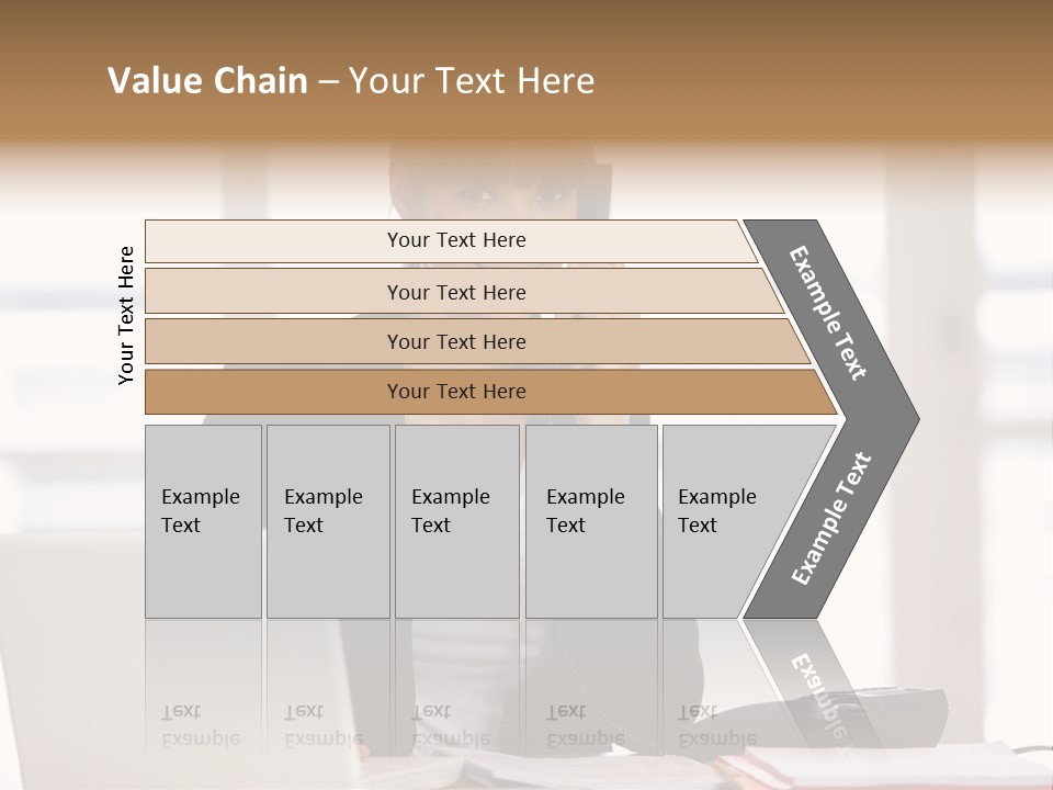 Office Computer Secretary PowerPoint Template