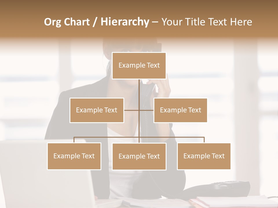 Office Computer Secretary PowerPoint Template