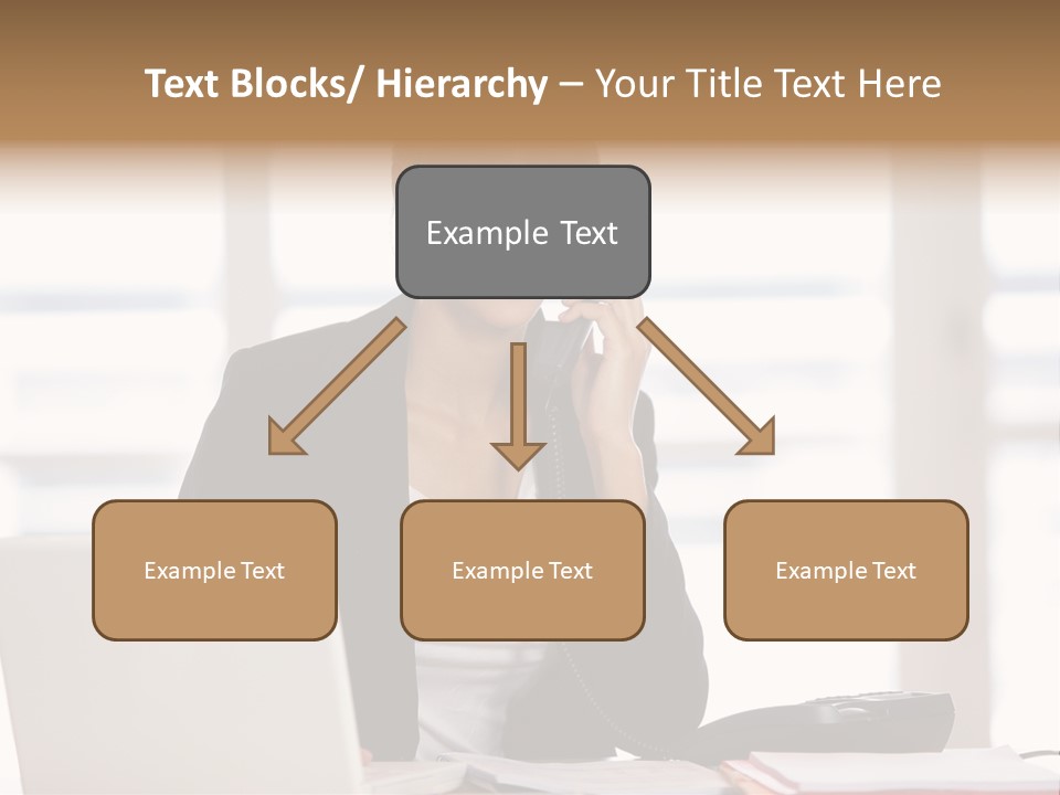 Office Computer Secretary PowerPoint Template