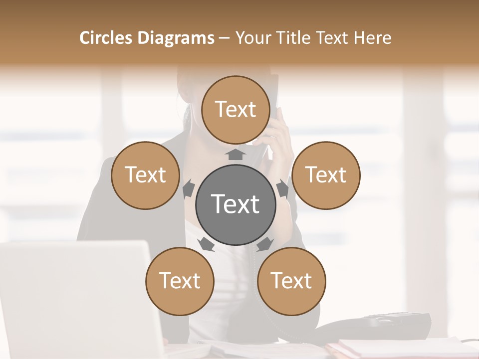 Office Computer Secretary PowerPoint Template