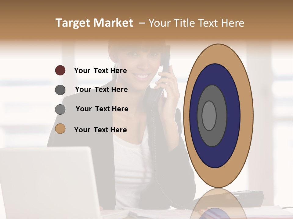 Office Computer Secretary PowerPoint Template