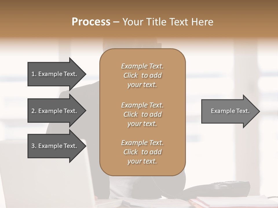 Office Computer Secretary PowerPoint Template
