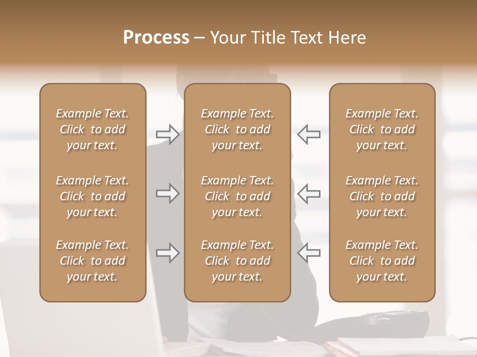 Office Computer Secretary PowerPoint Template