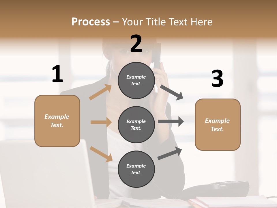 Office Computer Secretary PowerPoint Template