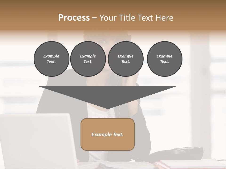 Office Computer Secretary PowerPoint Template