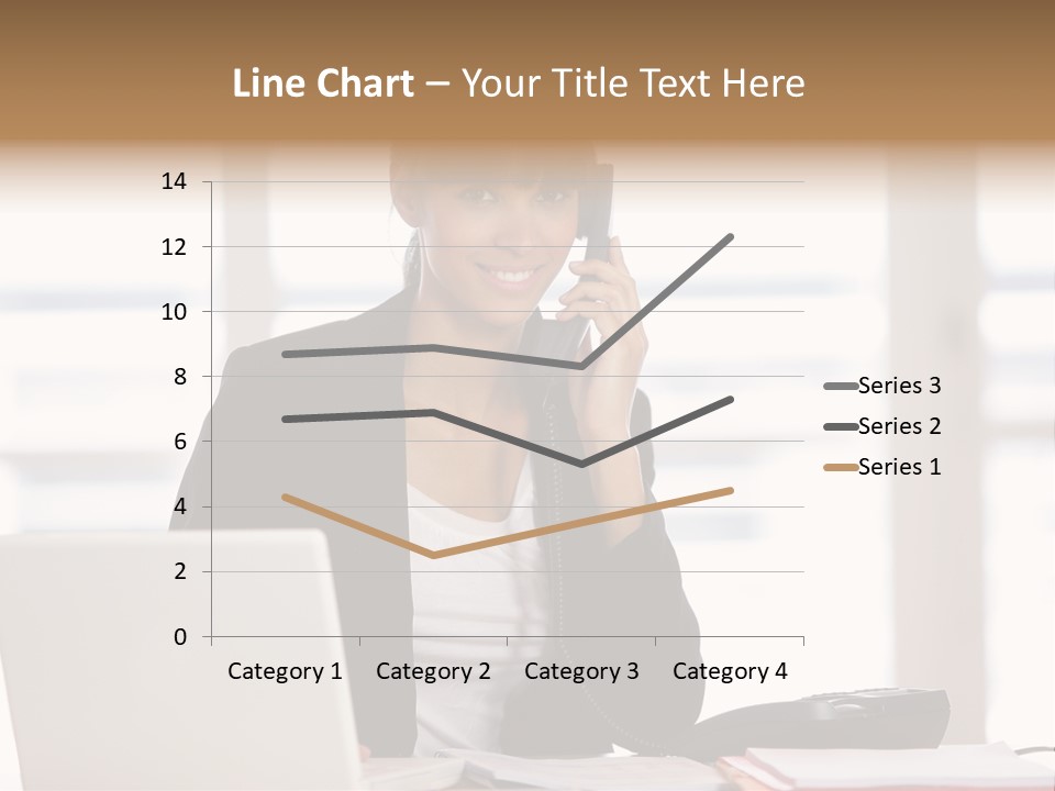 Office Computer Secretary PowerPoint Template