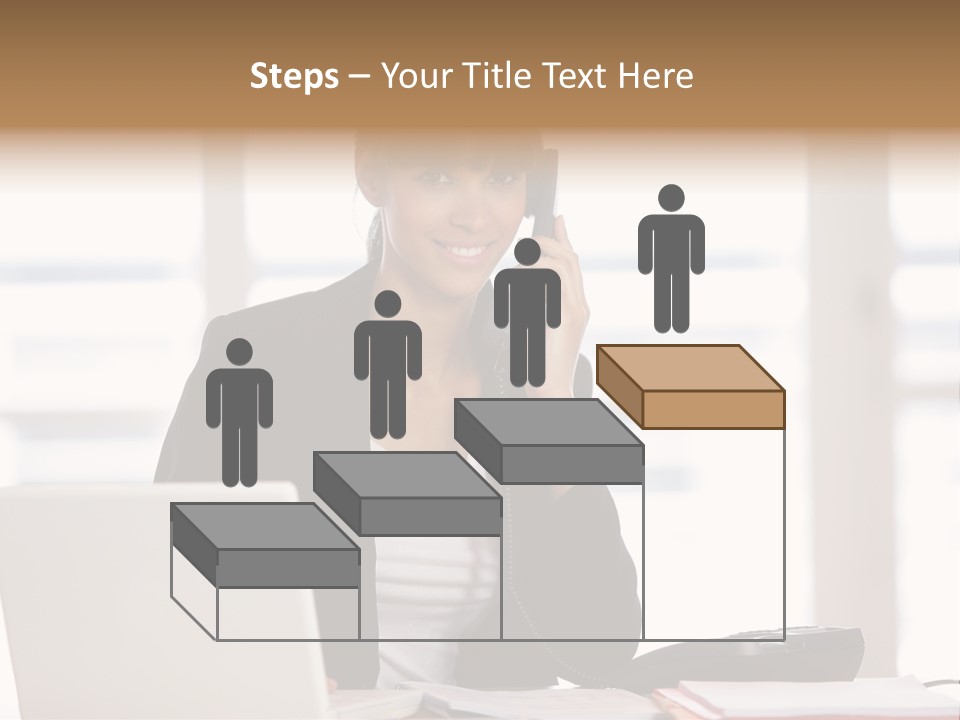 Office Computer Secretary PowerPoint Template