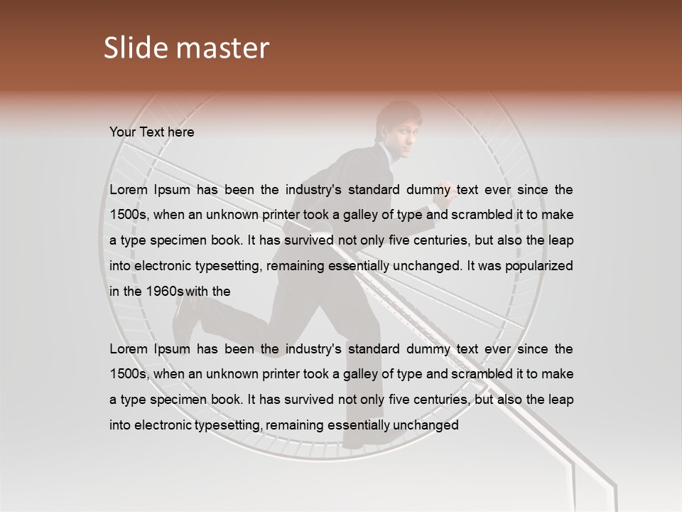 Person Run Exercise PowerPoint Template