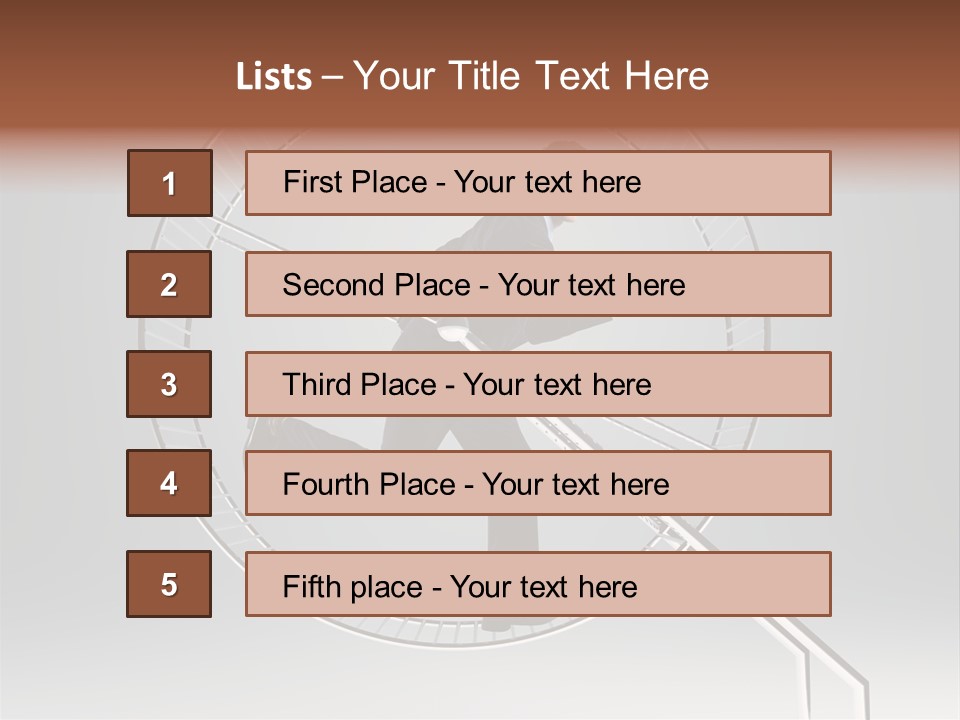 Person Run Exercise PowerPoint Template