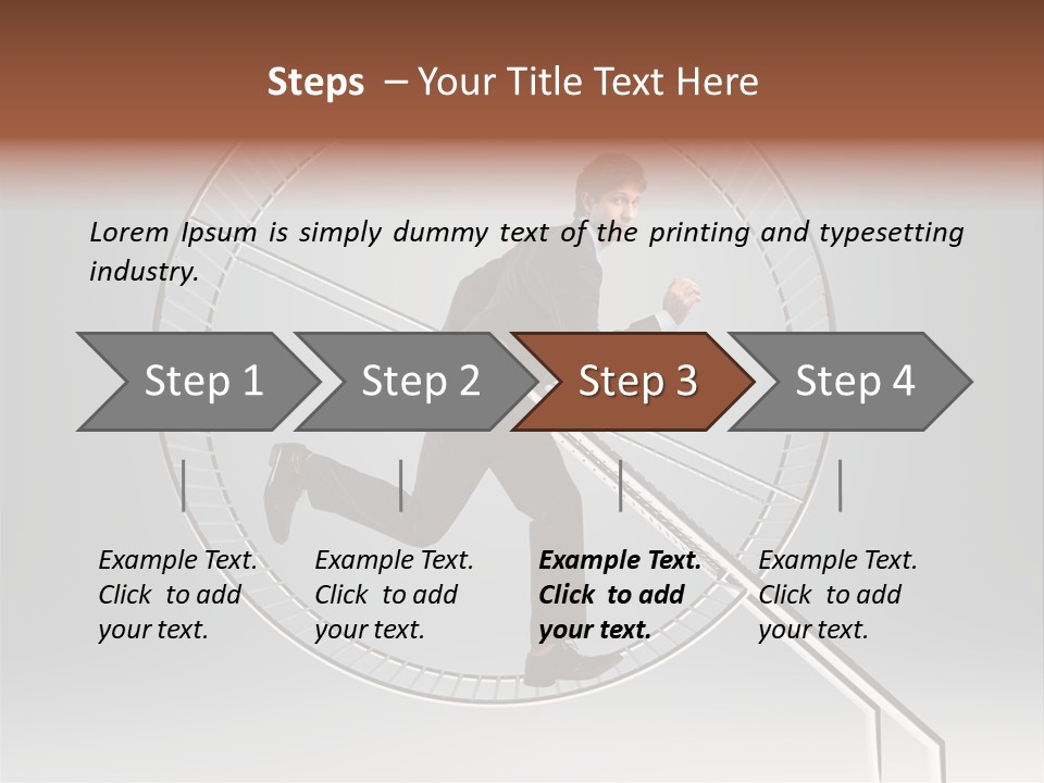 Person Run Exercise PowerPoint Template