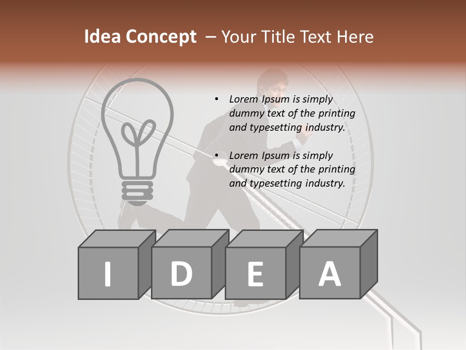 Person Run Exercise PowerPoint Template