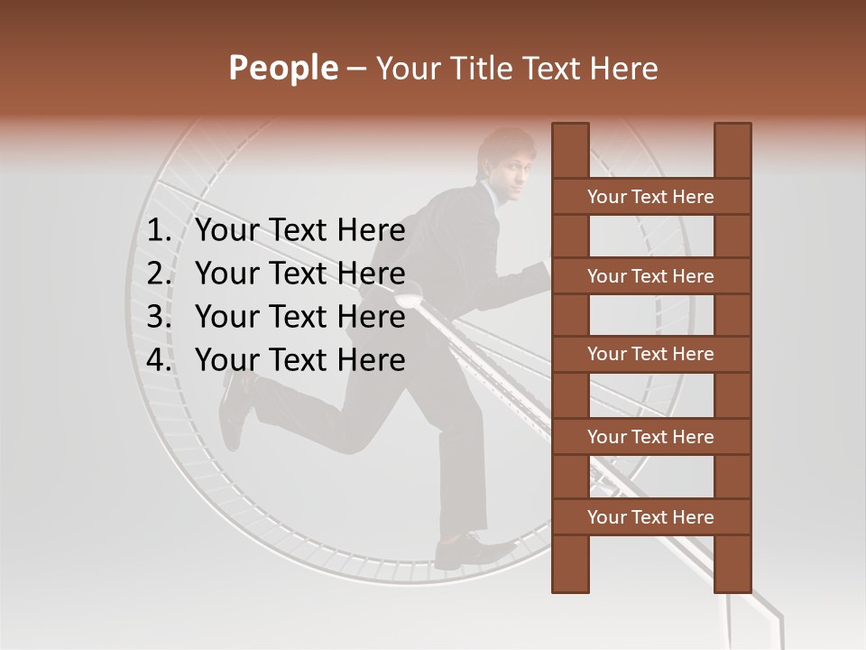 Person Run Exercise PowerPoint Template