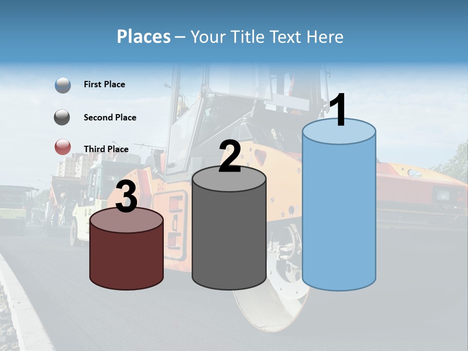 Repairing Wheel Lane PowerPoint Template