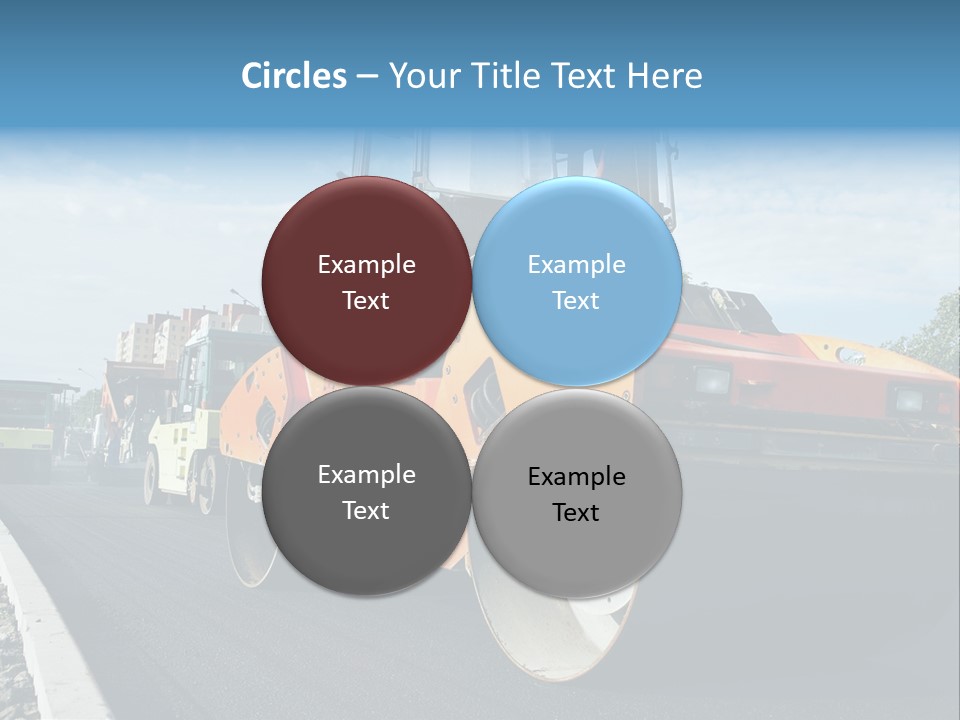 Repairing Wheel Lane PowerPoint Template