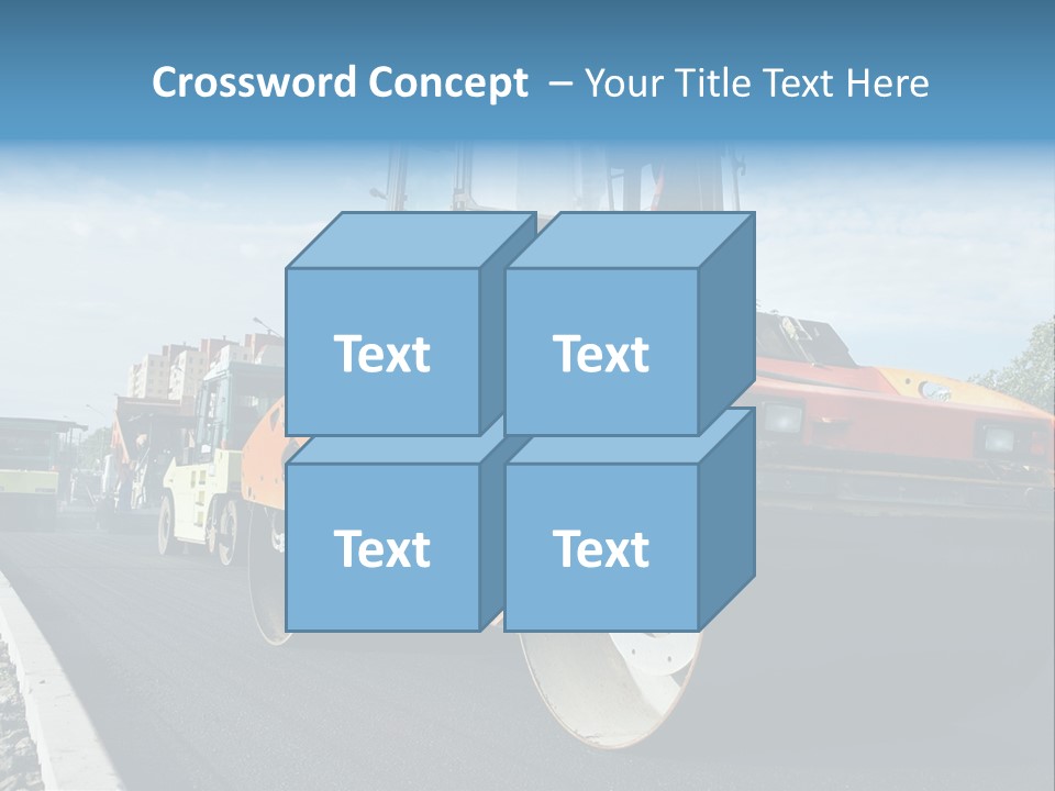 Repairing Wheel Lane PowerPoint Template