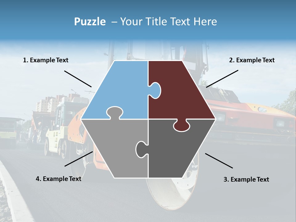 Repairing Wheel Lane PowerPoint Template