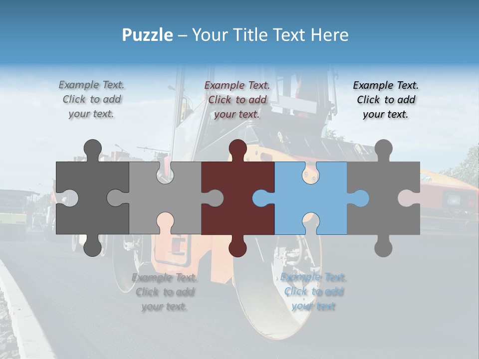 Repairing Wheel Lane PowerPoint Template