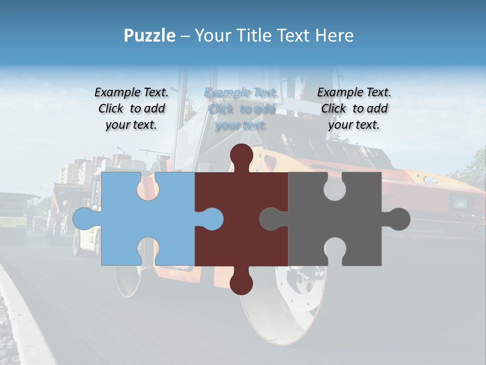 Repairing Wheel Lane PowerPoint Template