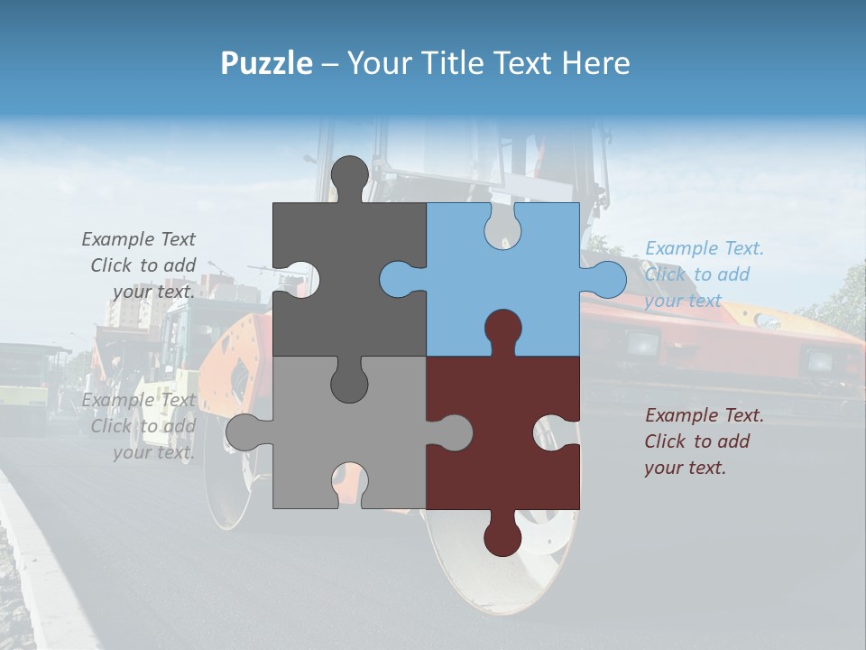 Repairing Wheel Lane PowerPoint Template