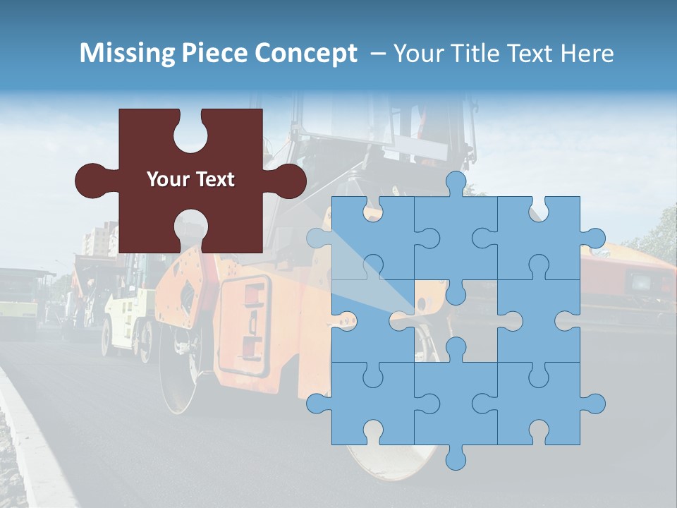 Repairing Wheel Lane PowerPoint Template