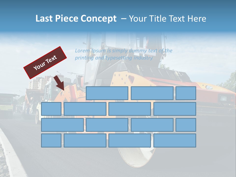 Repairing Wheel Lane PowerPoint Template