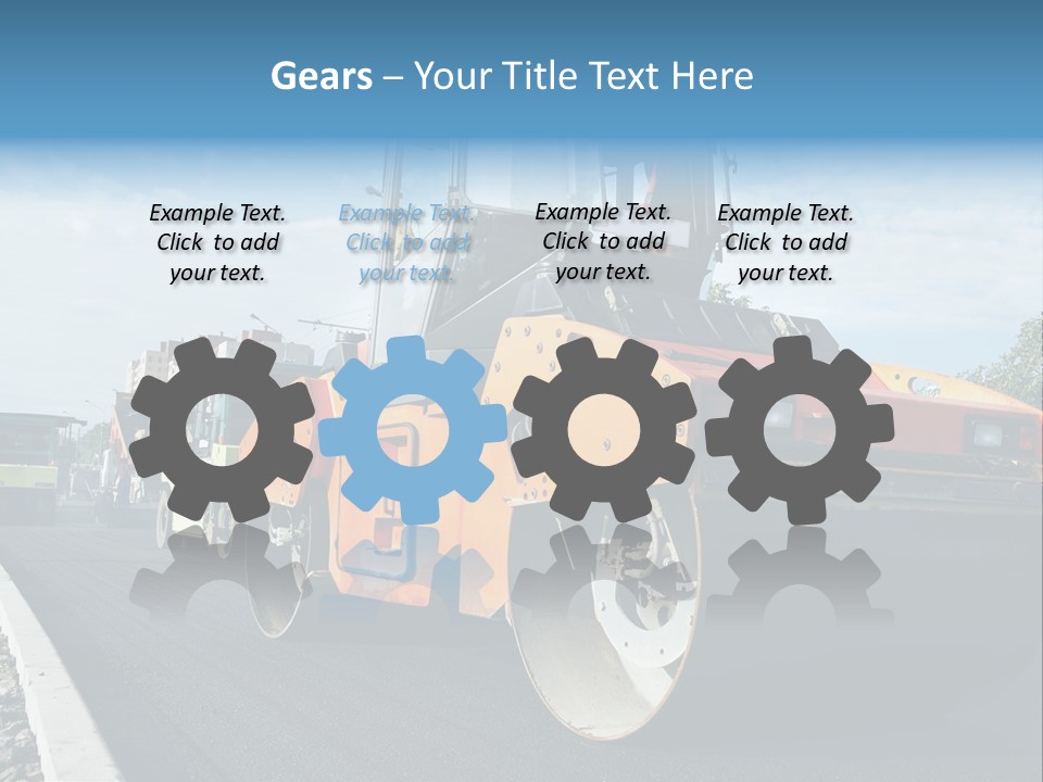 Repairing Wheel Lane PowerPoint Template