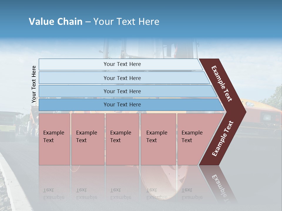 Repairing Wheel Lane PowerPoint Template