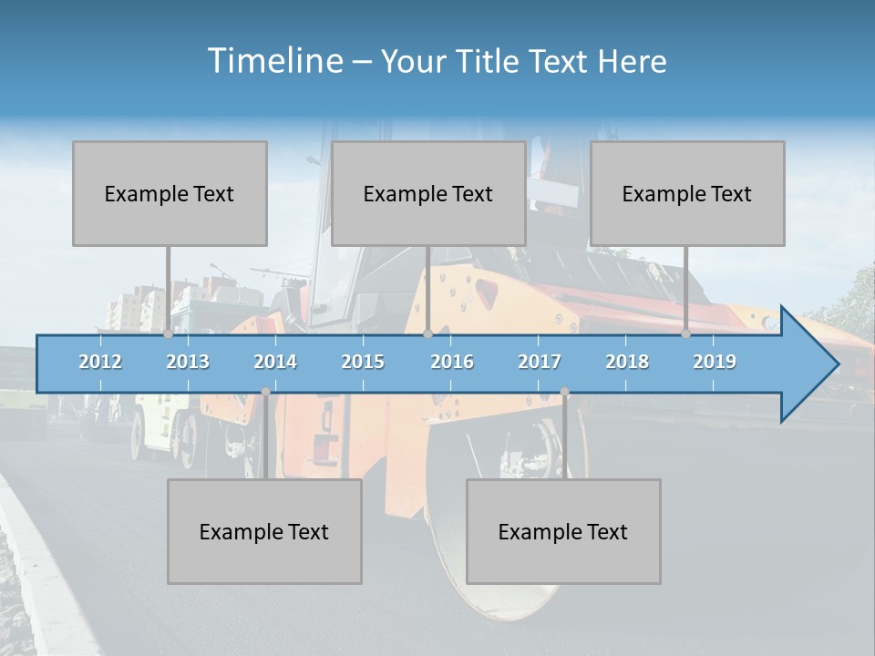 Repairing Wheel Lane PowerPoint Template