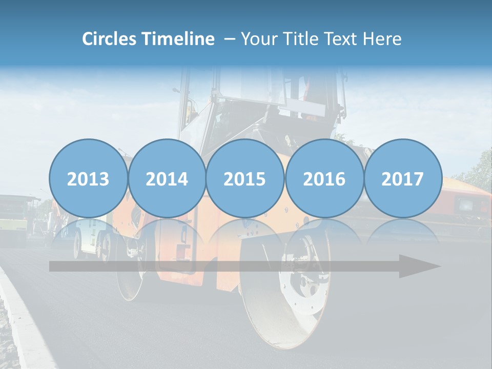 Repairing Wheel Lane PowerPoint Template