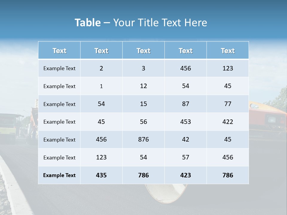 Repairing Wheel Lane PowerPoint Template