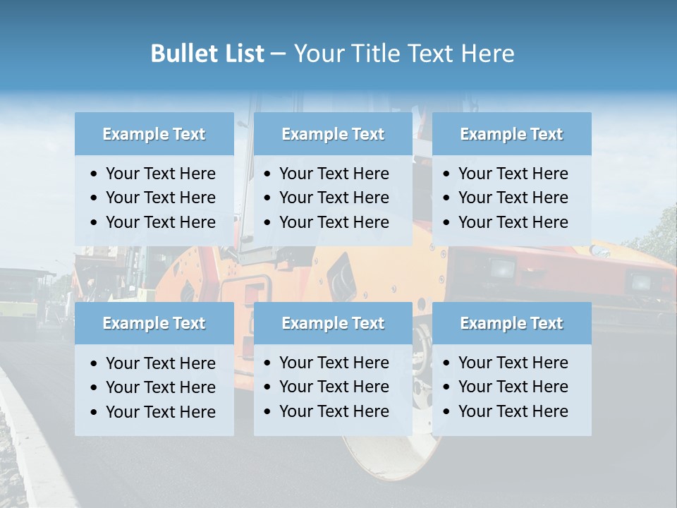 Repairing Wheel Lane PowerPoint Template