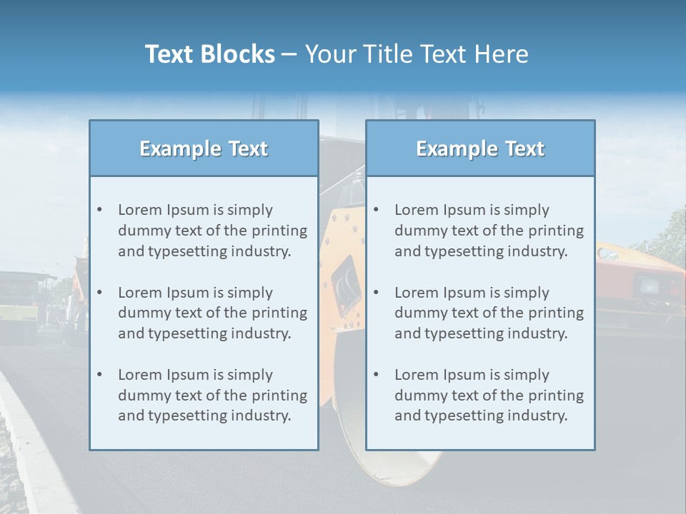 Repairing Wheel Lane PowerPoint Template