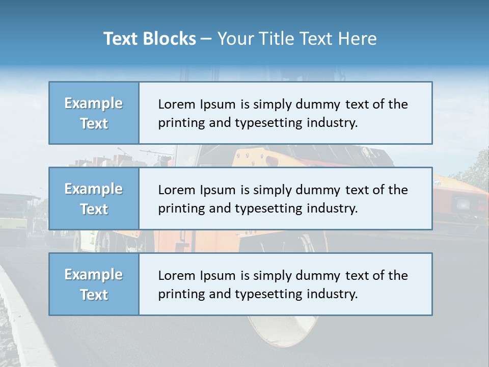 Repairing Wheel Lane PowerPoint Template