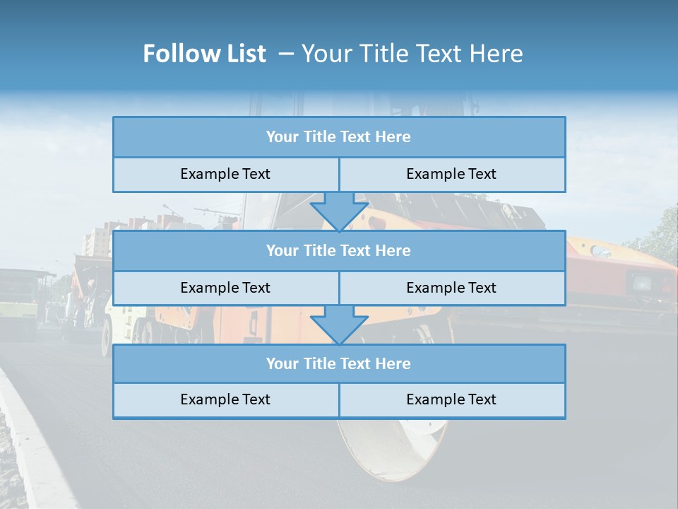 Repairing Wheel Lane PowerPoint Template