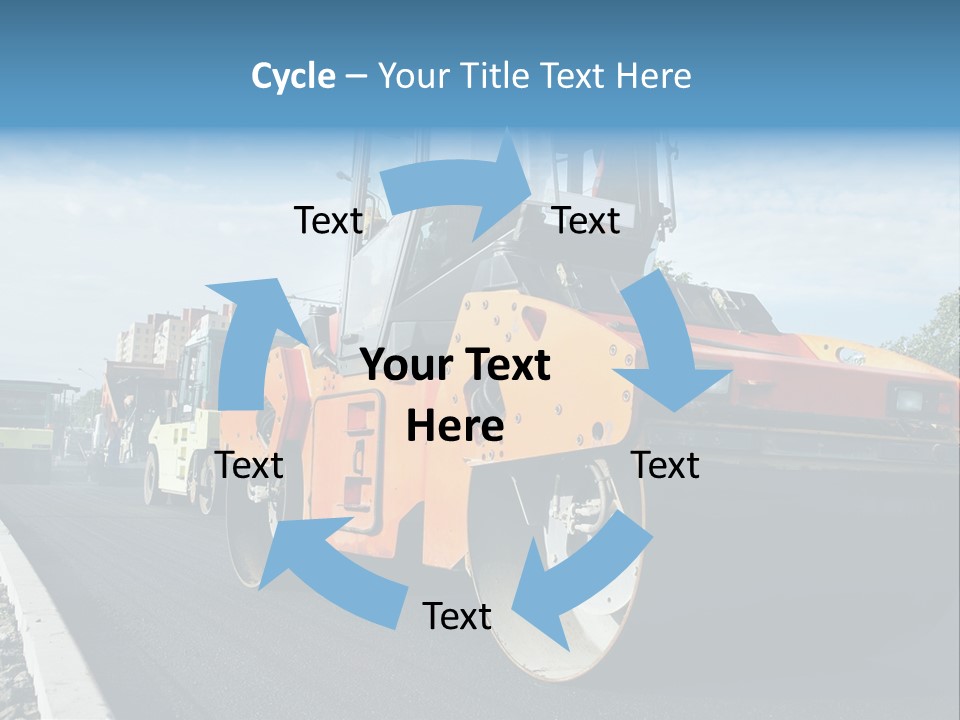Repairing Wheel Lane PowerPoint Template