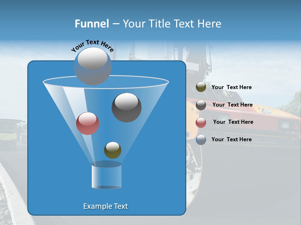 Repairing Wheel Lane PowerPoint Template