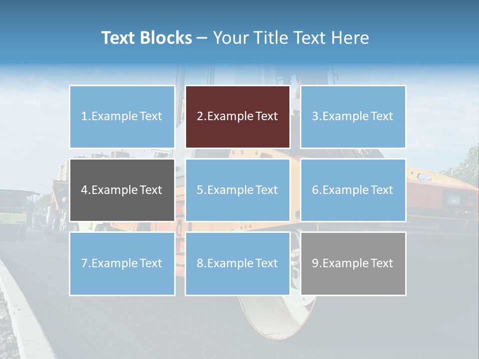 Repairing Wheel Lane PowerPoint Template