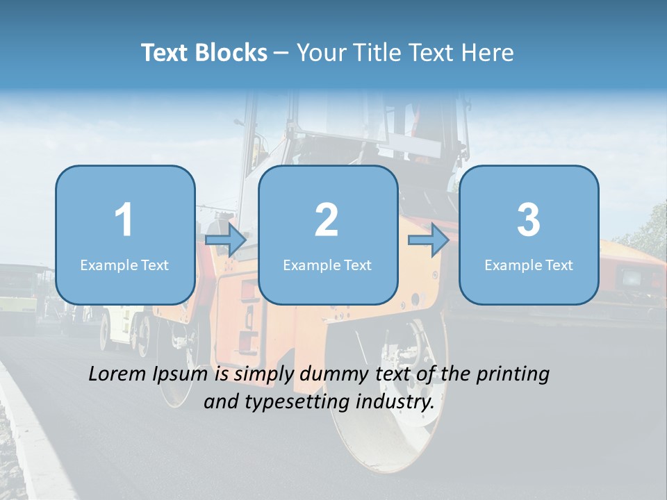 Repairing Wheel Lane PowerPoint Template