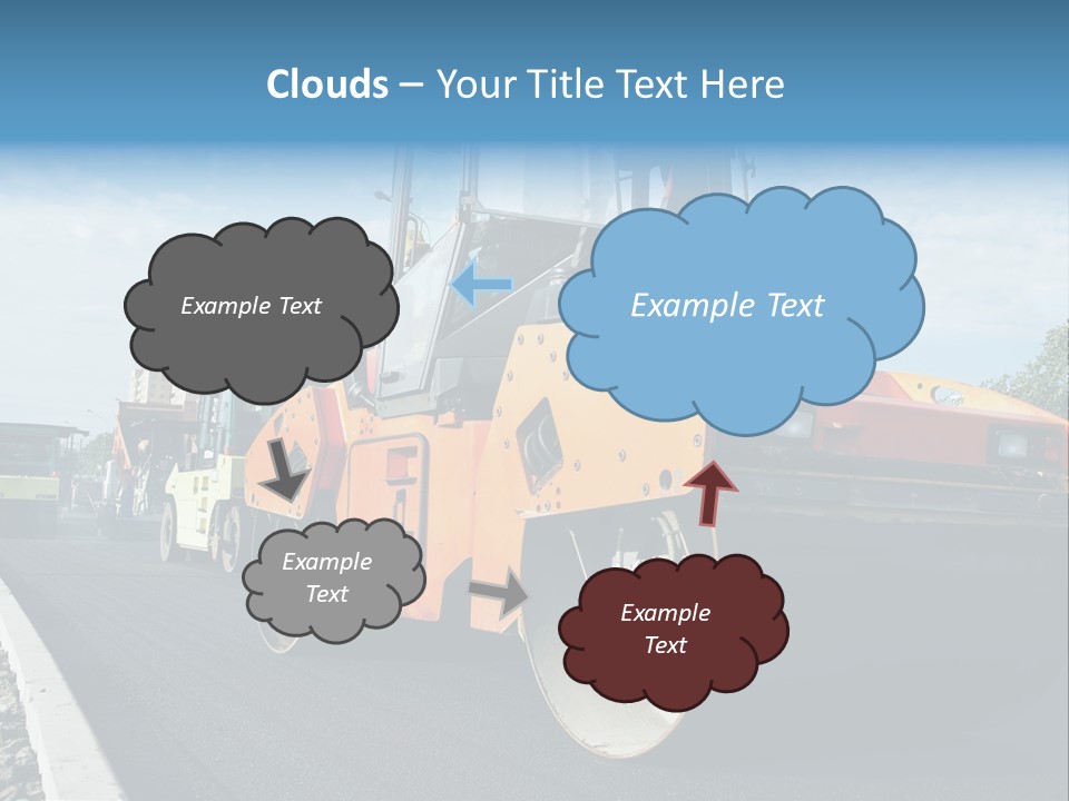 Repairing Wheel Lane PowerPoint Template