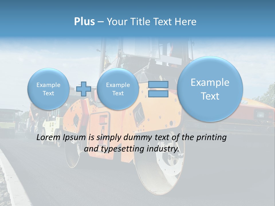Repairing Wheel Lane PowerPoint Template