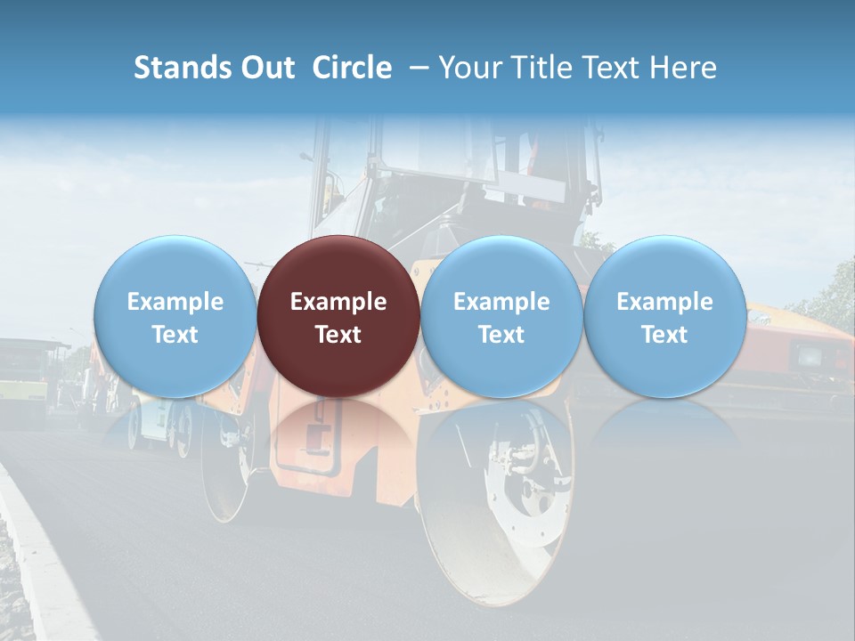 Repairing Wheel Lane PowerPoint Template